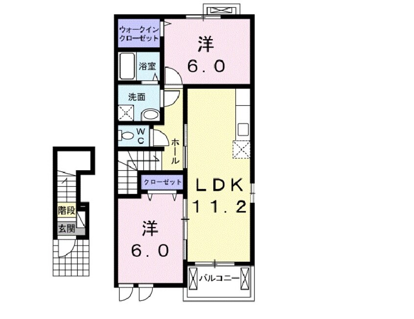 間取図 ベル　クレールI