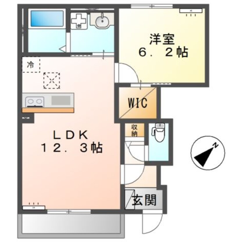 間取図 仮）阿見町荒川本郷新築アパート