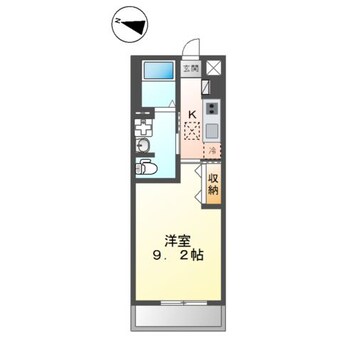 間取図 Ｃｅｕ　Ａｚｕｌ（セウ　アジュール）