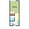 みなみハイツ 1Kの間取り