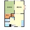 サンビレッジ美浦 2DKの間取り