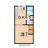 セピアコーポA 1DKの間取り