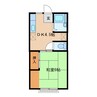 セピアコーポB 1DKの間取り