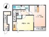 サン　フォレスタ 1LDKの間取り