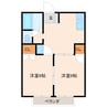 グリーンヒルズなかのII 2DKの間取り