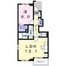 アルエットＡ 1LDKの間取り