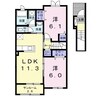 アイステージ 2LDKの間取り