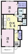 ソラーレ　カーサ 2DKの間取り