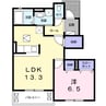 グランディールII 1LDKの間取り