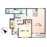 チェリーヒルズII 1LDKの間取り
