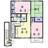 パールライト 3DKの間取り