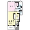 アルカディアVII 1LDKの間取り