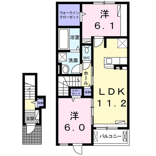 間取り図 カーサベルデＡ