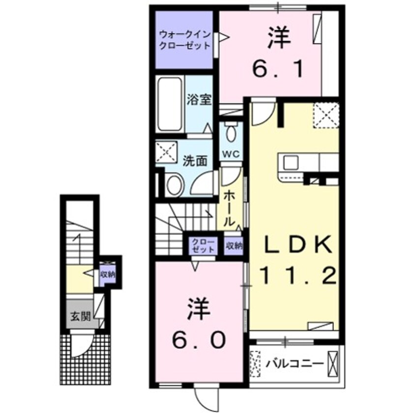 間取図 カーサベルデＡ