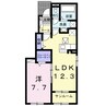 咲くら屋I 1LDKの間取り
