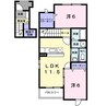 ソラボレI 2LDKの間取り
