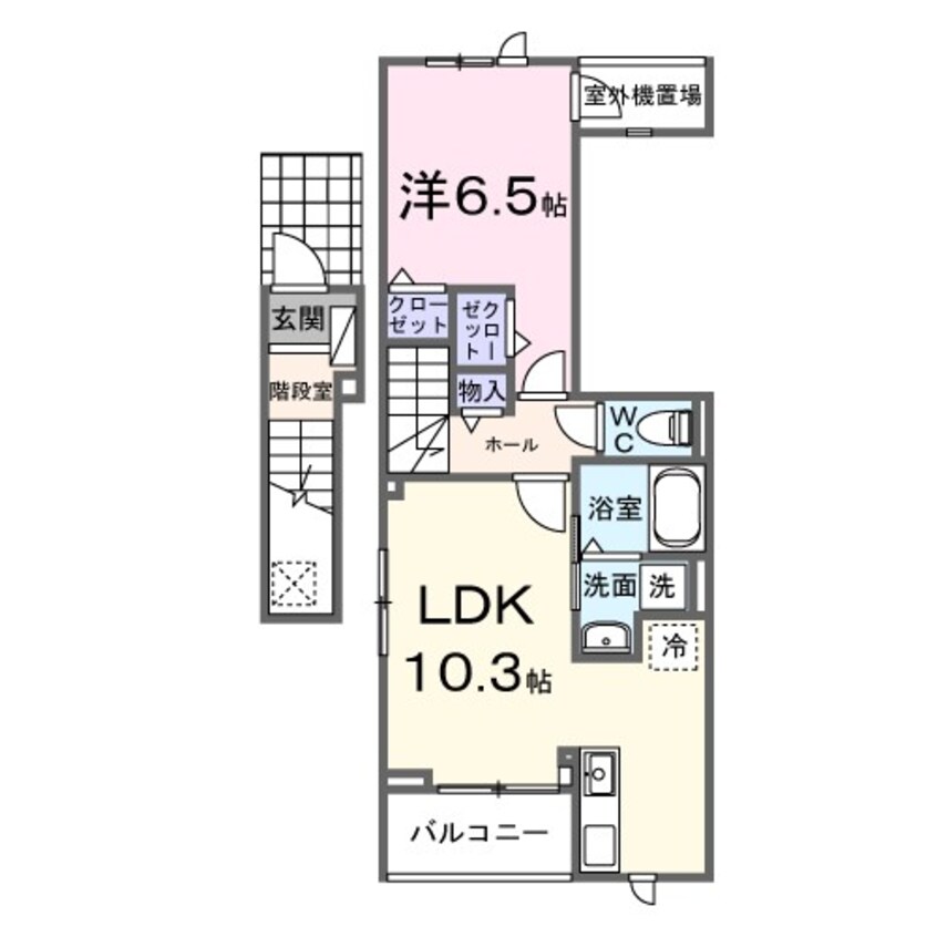 間取図 ヒカルサ土浦神立イーストI