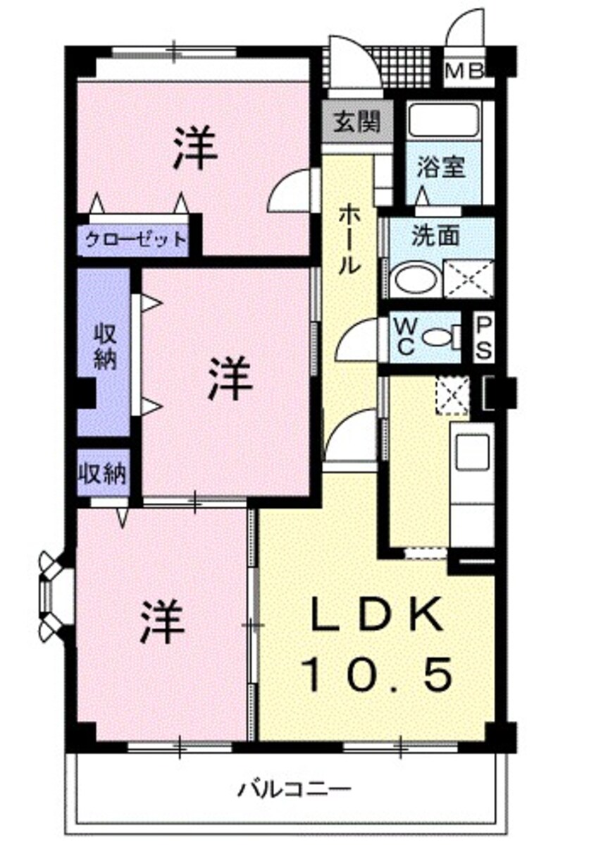 間取図 グランセレッソ壱番館