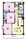 グランセレッソ壱番館 3LDKの間取り