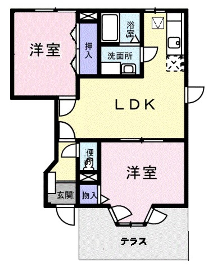 間取図 シャルマンメゾンＡ