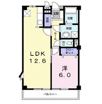 間取図 シェル・リヴィエールＢ