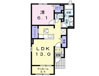 間取図 ユウ　ドリーム　Ｂ