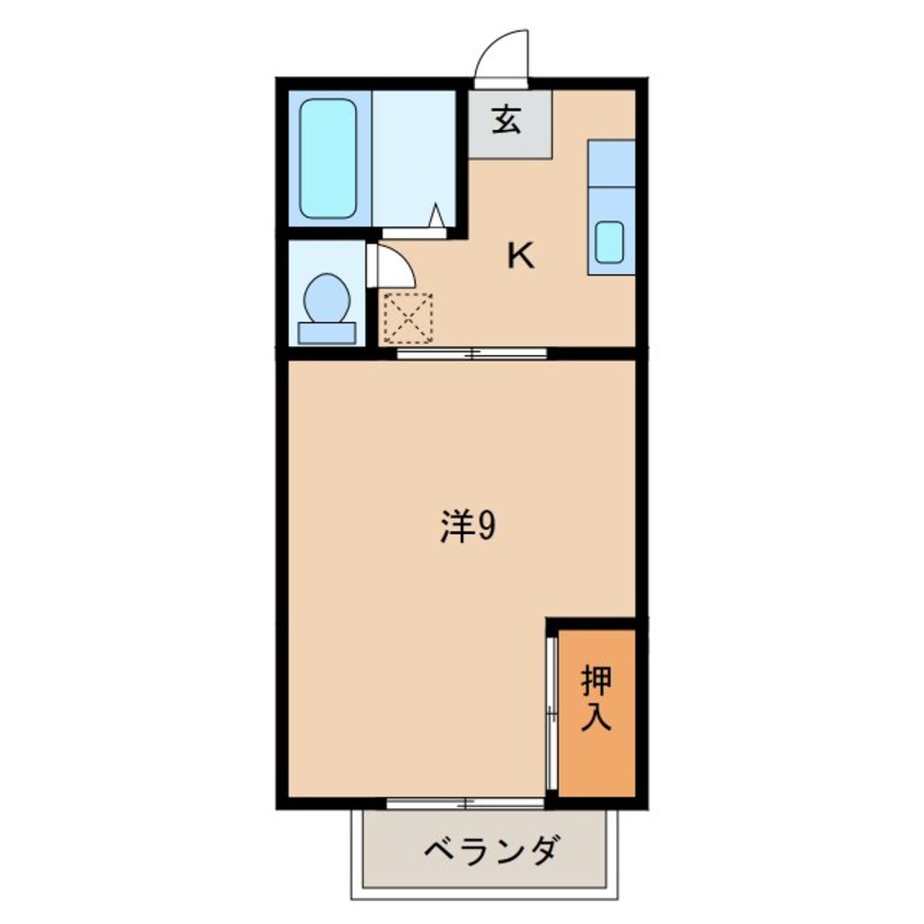 間取図 ベルコーポナカノエ
