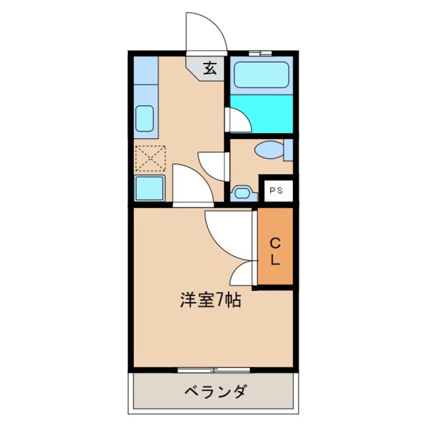間取図 ベルフォーレ洞峰B