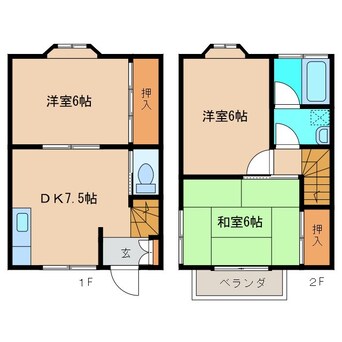 間取図 つくばテラスハウス