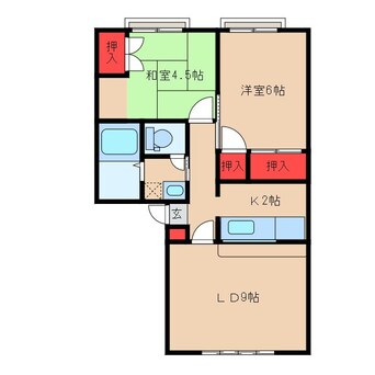 間取図 芝橋コーポ