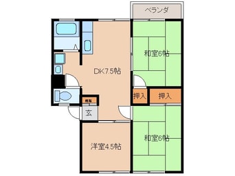 間取図 第二大野ハイツ