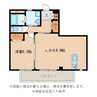 オパススリー 1LDKの間取り