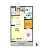 ブランシュール 1LDKの間取り