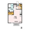 マロンハイム　B 1Rの間取り