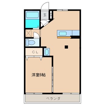 間取図 ヴェイル松代A