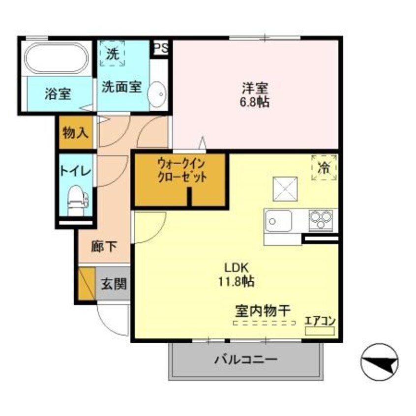 間取図 マンテネールA