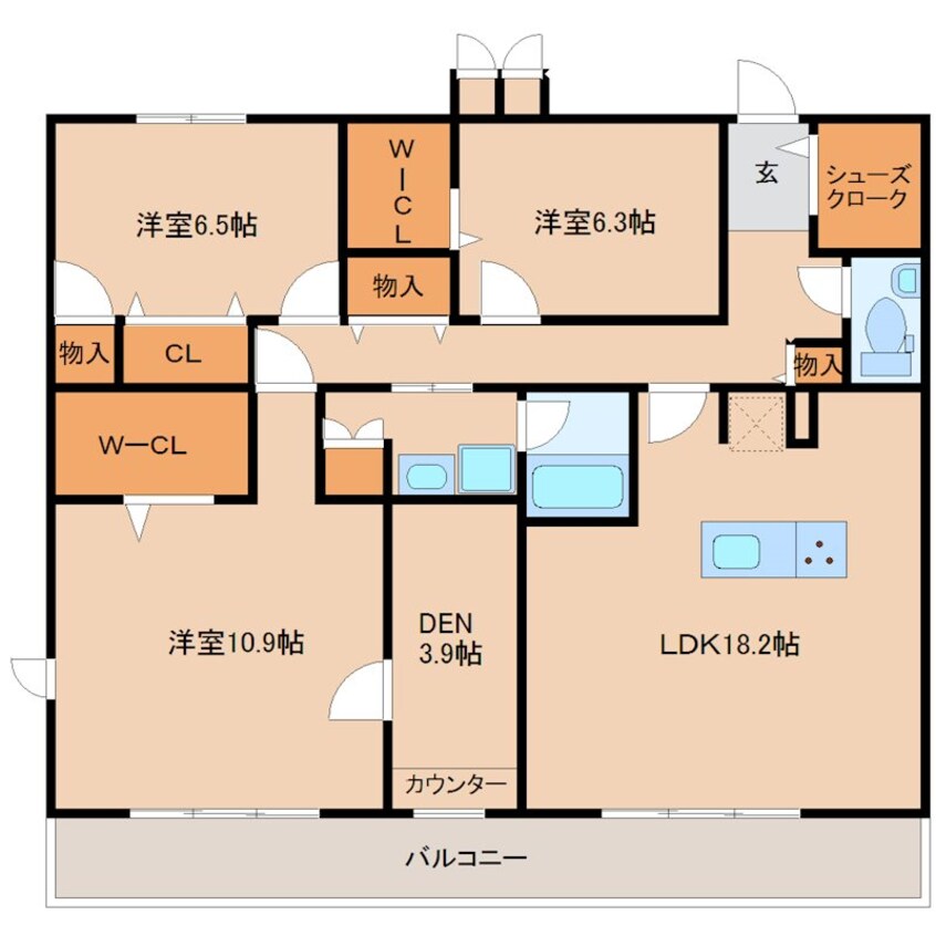 間取図 レジデンス二の宮