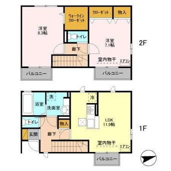 間取図 カーサ　フィオーレ