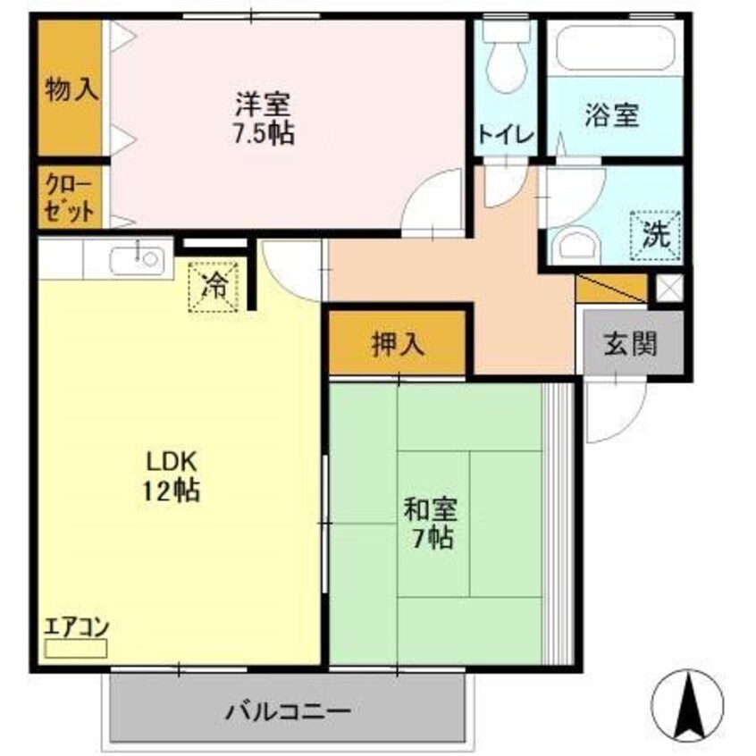 間取図 エルクレールD