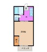 ベルコーポナカノエ 1Kの間取り