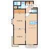 グランブルー 2LDKの間取り