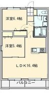 コンフォートブル 2LDKの間取り