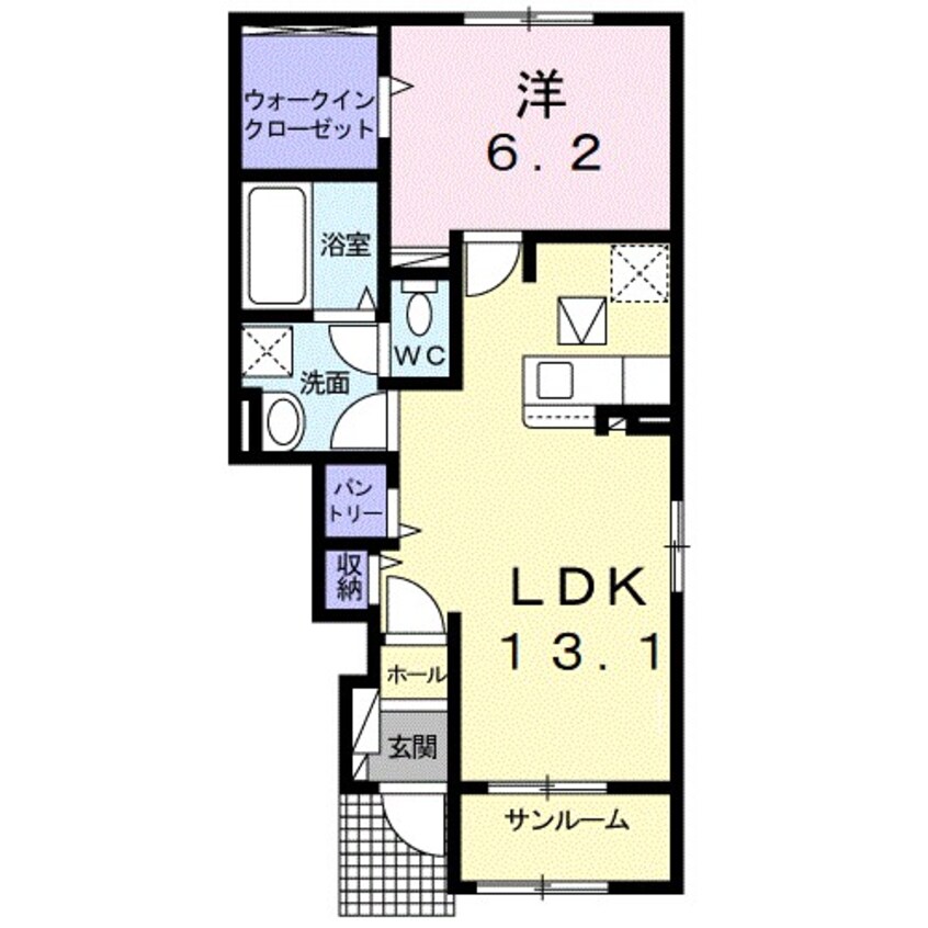 間取図 ビラステージ　ポポラ