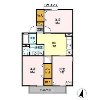 間取図 クレスト松代　A