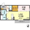 仮）D-room二の宮4丁目 1LDKの間取り