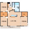 Royal Jist SUITES 3LDKの間取り