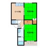セラプールA 2DKの間取り