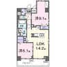 エルドール 2LDKの間取り