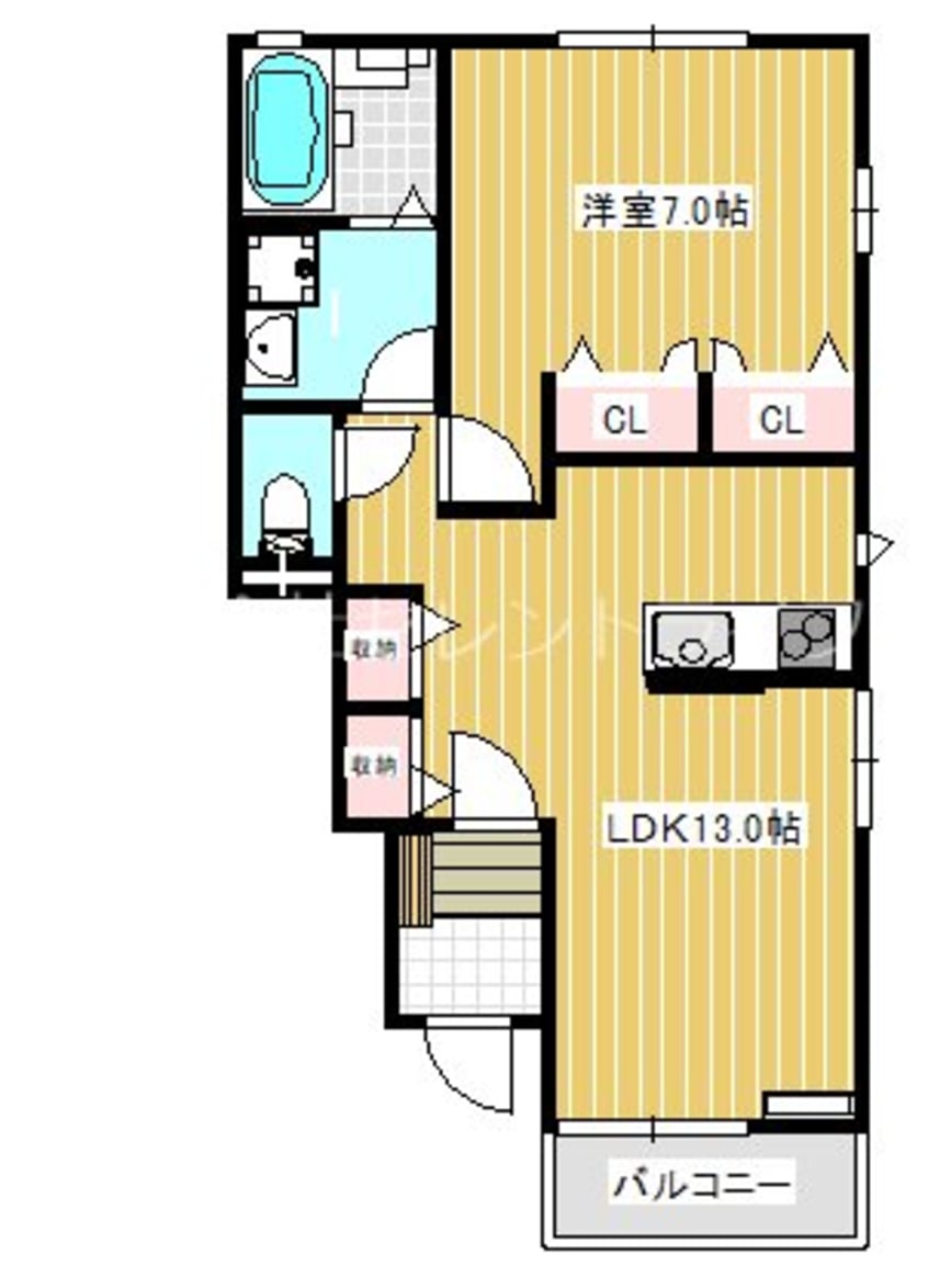 間取図 ソレイユ・高野