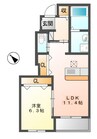 コンソラータ 1LDKの間取り